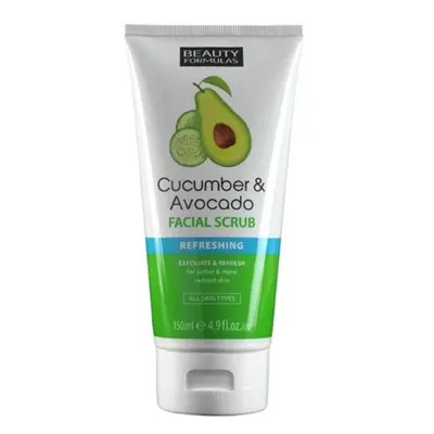 Beauty Formulas Komkommer & Avocado Gezichtsscrub - 150ml