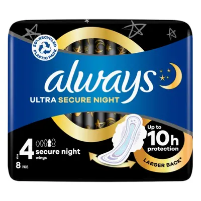 Always Ultra Secure Nachtmaat 4 - 8 stuks