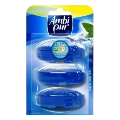 Ambi Pur Tea Tree & Dennen WC Blok Navulling Assorti - 3 stuks