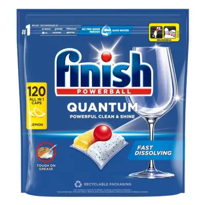 Finish Quantum All in 1 Lemon Vaatwastabletten – 120 stuks