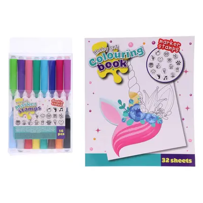 Kreativ Colouring book and Marker stamps