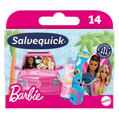 Salvequick Vandafvisende Børneplaster Barbie   14 stk.