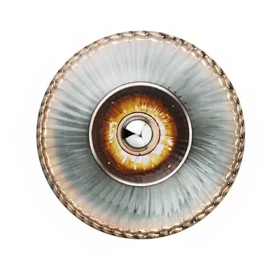 DESIGN BY US - New Wave Optic Wandlamp XL Smoke/Silver