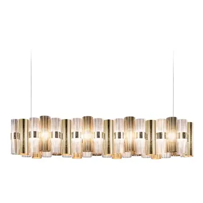 Slamp - La Lollo LED hanglamp, goudkleurig, 140 cm