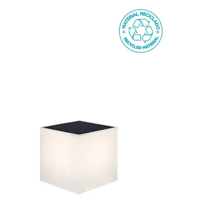 New Garden Wally - wandlamp op zonne-energie met afstandsbediening - 12 x 12 x 12 cm - 5W LED incl. - IP65 - wit - warm witte  l