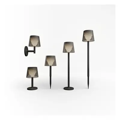 New Garden Greta - buiten tafel-, vloer-, of wandlamp op zonne-energie met USB-poort - 80 x 20 x 14 cm - IP65 - zwart