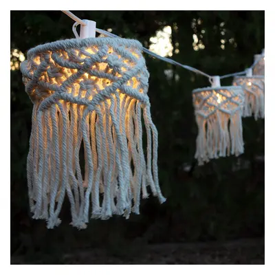 New Garden Mykonos Garland - lichtslinger aansluitbaar via kabel of zonne-energie - oplaadbare b