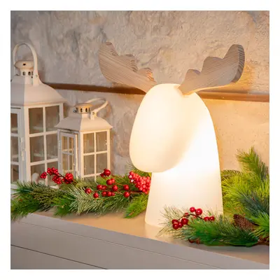 New Garden Rudy 35 - oplaadbare tafellamp via zonne-energie en stekker - 40 x 40 x 30 cm - IP65 - wit