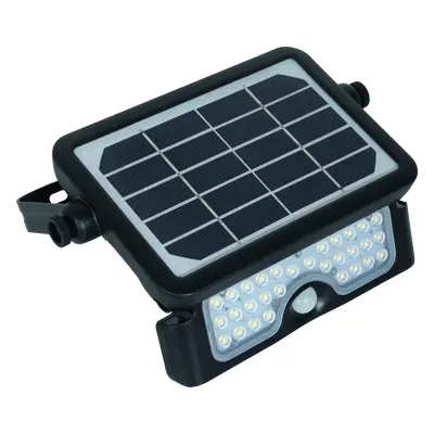 Century Italia Dverso - verstraler op zonne-energie met sensor - 21,7 x 3,3 x 14,9 cm - 5W LED incl. - IP65 - zwart