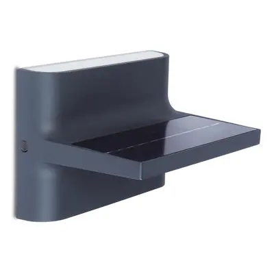 Lutec Twill - buiten wandlamp met sensor op zonne-energie - x x cm - 2,2W LED incl. - IP54 - don