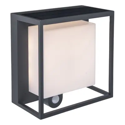 Lutec Curtis - buiten wandverlichting op zonne-energie met bewegingsmelder - x 16,5 x 9,5 cm - 3