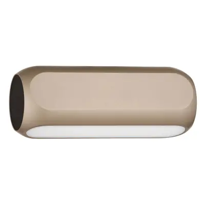 Nova Luce Elli - plafondlamp - 17 x 6 cm - 11W dimbare LED incl. - Moca-koffie en mat zwart