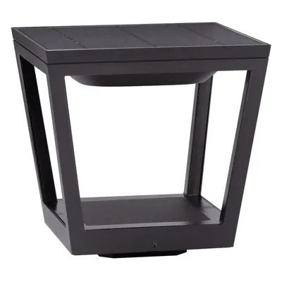 Nova Luce Cuppa - tuinpaal met sensor op zonne-energie - 24,4 x 23,9 x 24,4 cm - 2W LED incl. - 