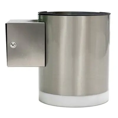 Integral LED True - buiten wandlamp op zonne-energie met sensor - 8 x 10 x 11,5 cm - 1,2W LED incl. - IP65 - roestvrij staal