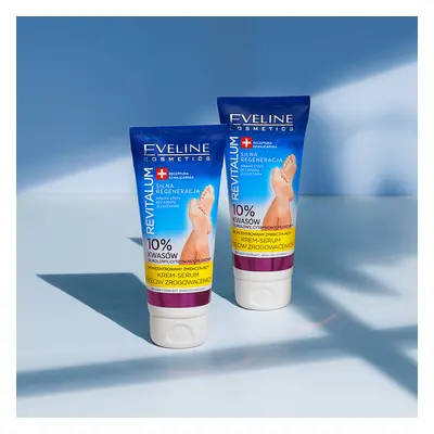 Eveline Cosmetics Revitalium, geconcentreerde verzachtende anti-keratose voetcrème-serum, 75 ml