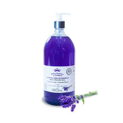 FREESENS Marseillezeep met Lavendelbloem 1000 Vloeibare zeep