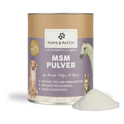 PAWS&PATCH MSM POEDER VOOR HONDEN, KATTEN, PAARDEN 250 Poeder