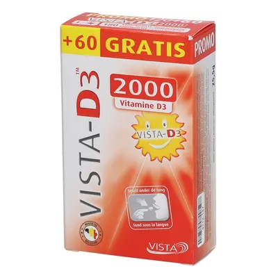 VISTA-D3™ 2000 + 60 Smelttabletten GRATIS 120+60
