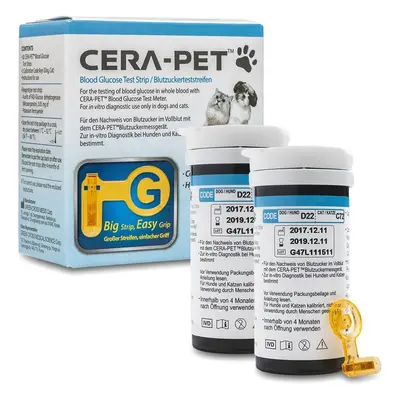 Cera-Pet bloedsuiker teststrips voor huisdieren (honden en katten) - thuistest diabetesmeting 100