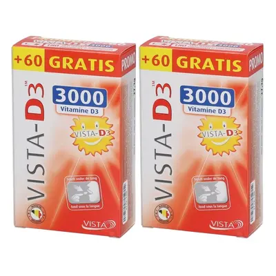 VISTA-D3™ 3000 +60 Smelttabletten GRATIS | 1+1 2x180