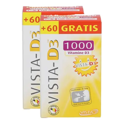 VISTA-D3™ 1000 + 60 Smelttabletten GRATIS | 1+1 2x180