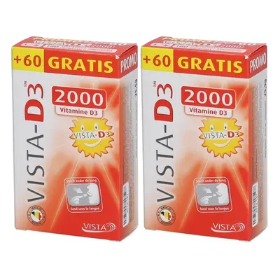 VISTA-D3™ 2000 + 60 Smelttabletten GRATIS | 1+1 2x180