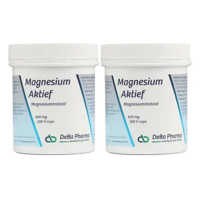 DeBa Pharma Magnesium Actief 600 mg 2x100 Capsules
