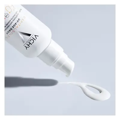 Vichy Capital Soleil UV-Age Daily SPF50+ | Dagelijkse Beschermende Fluïde Gezicht Niacinamide (Vitamine B3) en Peptiden 40 Zonne