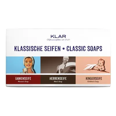 Klar-Seifen - Gift Set klassieke dames-, heren-, kinderzeep 1