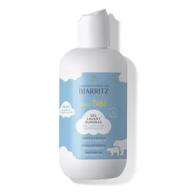 Laboratoires de Biarritz Bébé Ongeparfumeerde Sugras Wasgel 200 Douchegel