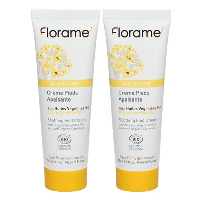 Florame Nutrition Soothing Foot Cream 2x75 Voetcrème