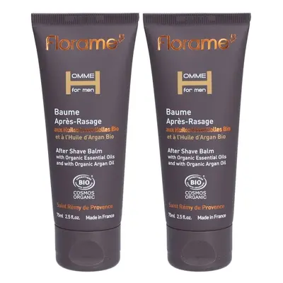 Florame Biologische aftershave balsem voor mannen ceder & argan 2x75 Balsem