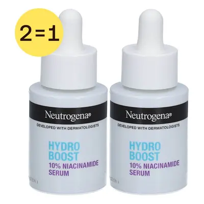 Neutrogena® Hydro Boost 10% Niacinamide Serum | Met Hyaluronzuur 2x30 Vloeistof