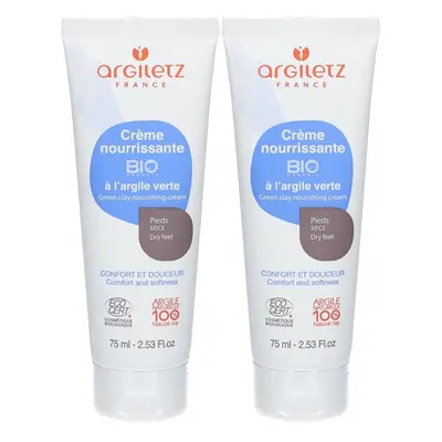 Argiletz Voedende Voetcrème 2x75 Crème