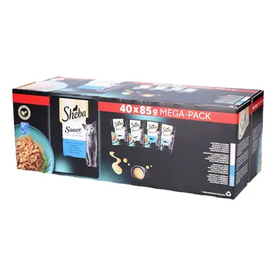 Sheba Saus - Vis Selectie voor Volwassen Kat 40x85 Voeding