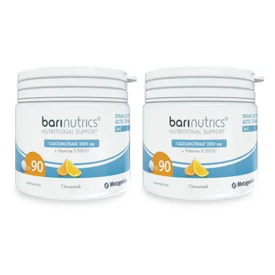 BariNutrics Calciumcitraat Citrus 2x90 Kauwtabletten