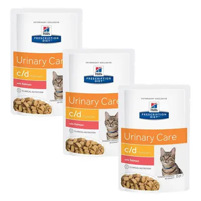 Hill's Prescription Diet™ c/d Zalm Voeding voor katten 3x12x85 Zakje