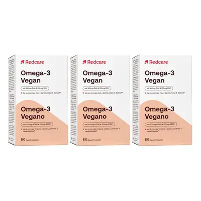 Redcare Vita Omega-3 Vegan 3x80 Capsules