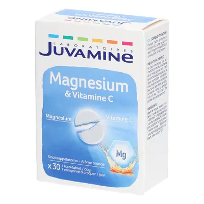 Juvamine Vitamine C + Magnesium 30 Kauwtabletten
