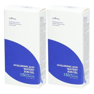 ISNTREE Hyaluronzuur Wetery Gel - Zonnebrandcrème 2x50