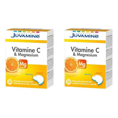 JUVAMINE Vitamine C + Magnesium 2x30 Kauwtabletten