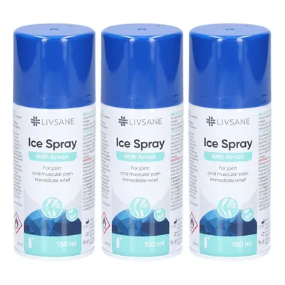 LIVSANE® Eis-Spray mit Arnika bei Gelenk- & Muskelschmerzen 3x150 Vloeistof