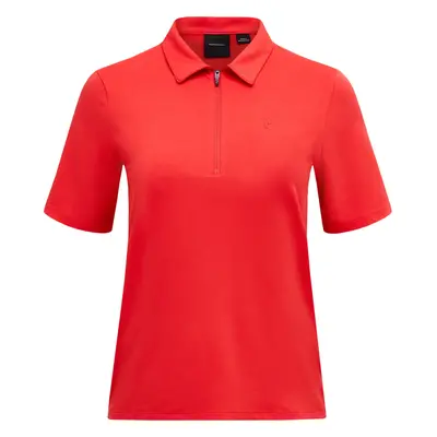 Peak Performance Polo Comfort Ritssluiting, rood