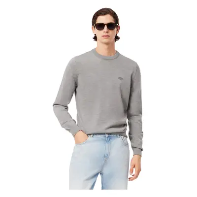 LACOSTE Klassieke trui met ronde hals, grijs