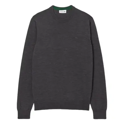 LACOSTE Klassieke trui met ronde hals, donkergrijs