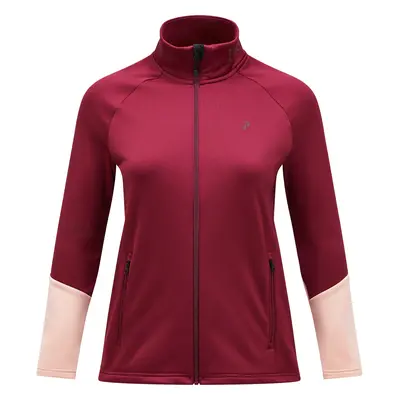 Peak Performance Layer Rider Essentials Zip, wijnrood/perzik