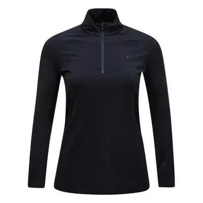 Peak Performance Layer magie halve rits, zwart