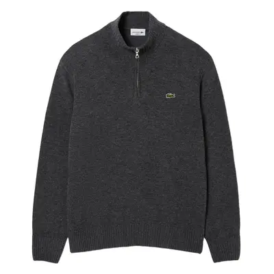 LACOSTE Klassieke trui met 1/4 rits, grijs