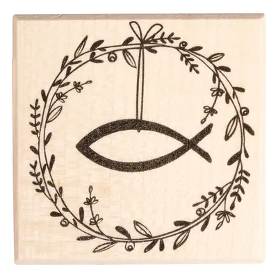 BUTTERER Stempel "Feestelijke krans met vissen"