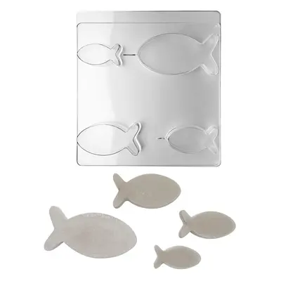 Gietvorm "Vis", 4 maten